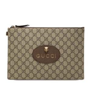 Gucci Neo Vintage Wristlet Pouch Gg #376135G64B